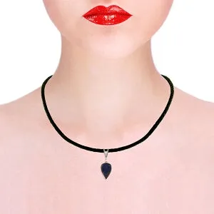 13.01 Carat 14K Solid White Gold Savoire Faire Sapphire Necklace
