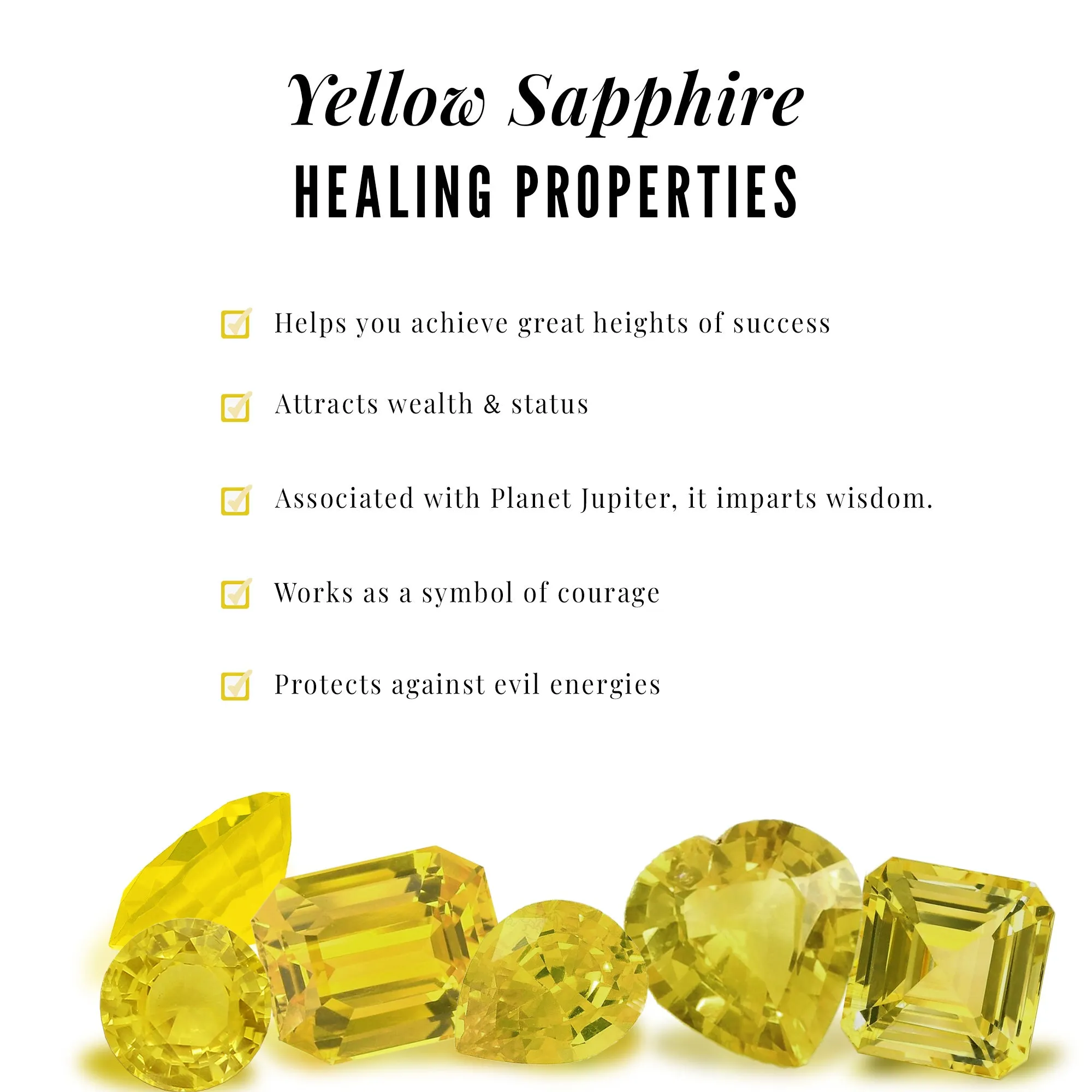 4 MM Round Shape Yellow Sapphire Solitaire Necklace in Bezel Setting For Women