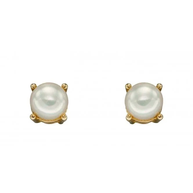 9ct June Fresh Water Pearl 4mm Stud Earrings GE2331