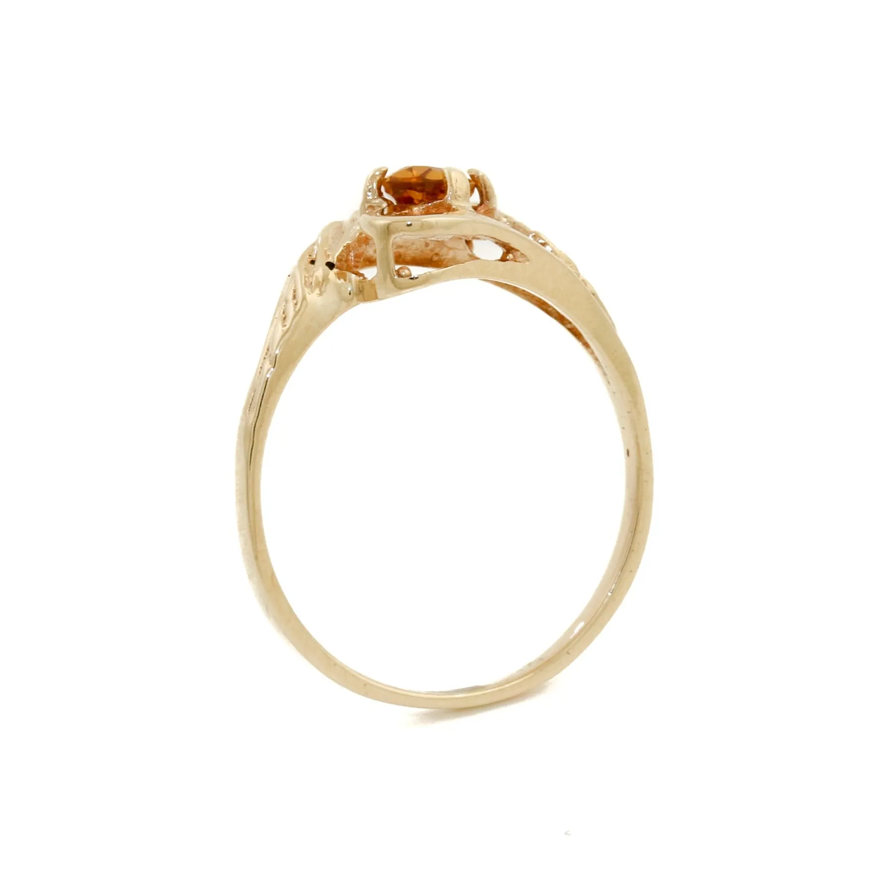 Abstract 10k Gold x Citrine Cocktail Ring