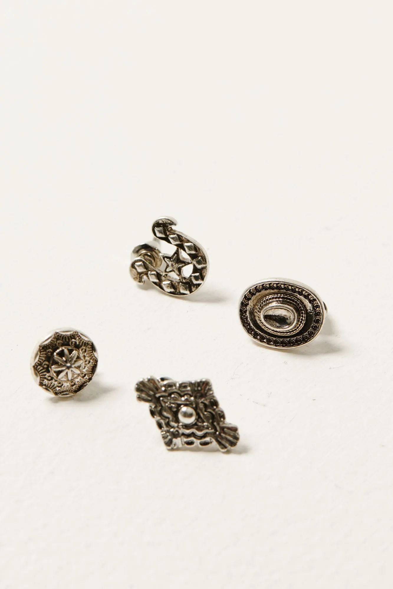 Amesley Cove Antique Silver Earring Set - 10 Piece