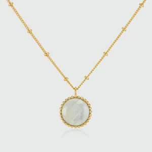 Barcelona June Moonstone Birthstone Necklace