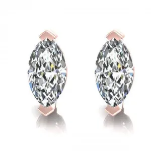 Bargain 0.25CT Diamond Stud Earrings in 14KT Rose Gold