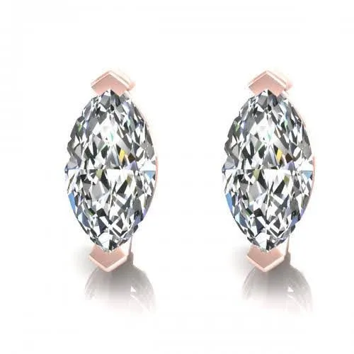 Bargain 0.25CT Diamond Stud Earrings in 14KT Rose Gold