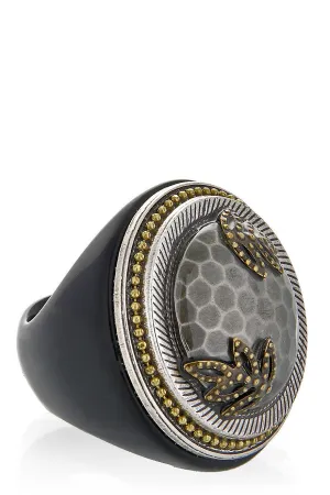 BEEHIVE Hammered Dome Cocktail Ring