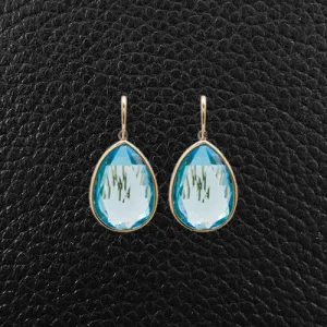 Blue Topaz Dangle Earrings