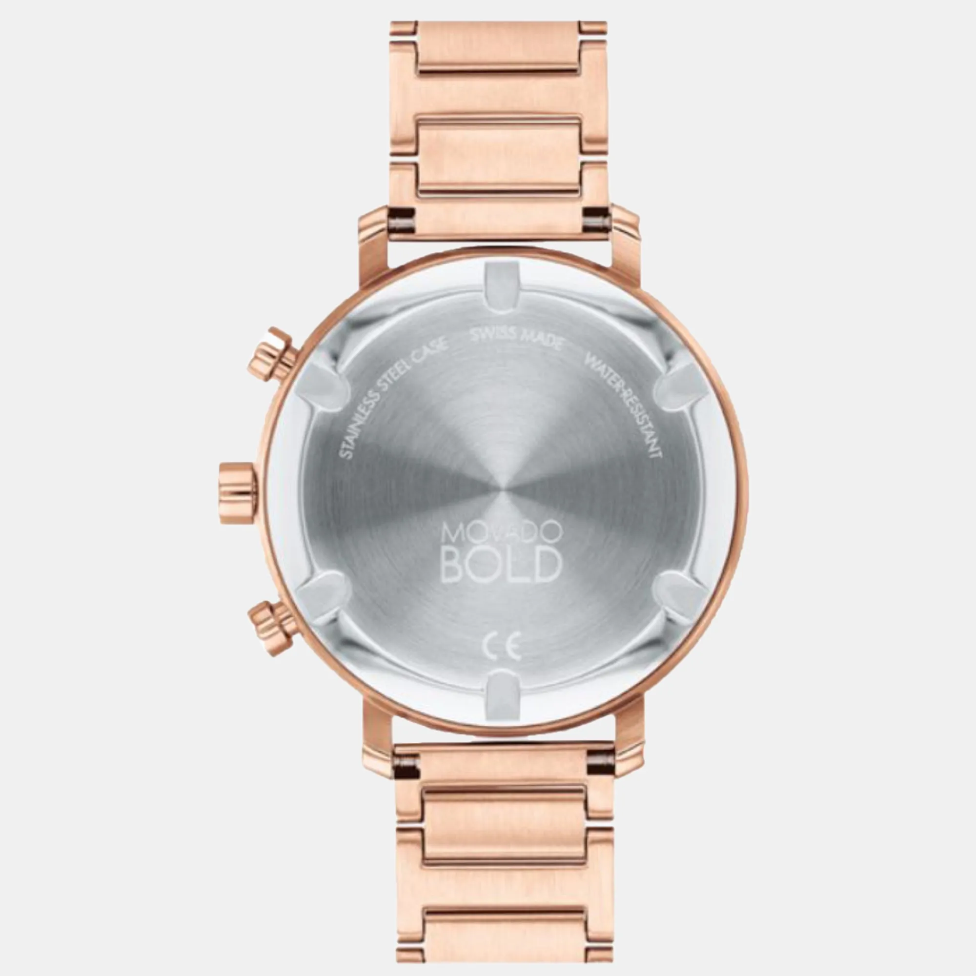 Bold Women Men's Rose Gold Chronograph Stainless Steel Watch 3600886