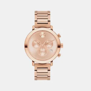 Bold Women Men's Rose Gold Chronograph Stainless Steel Watch 3600886