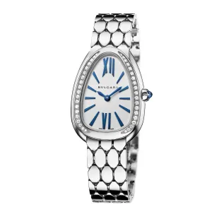Bulgari Serpenti Seduttori 18kt White Gold and Diamond Watch