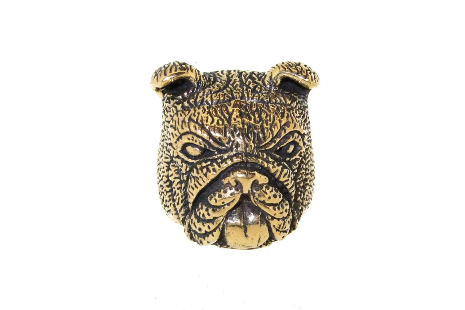 Bulldog Ring in Bronze