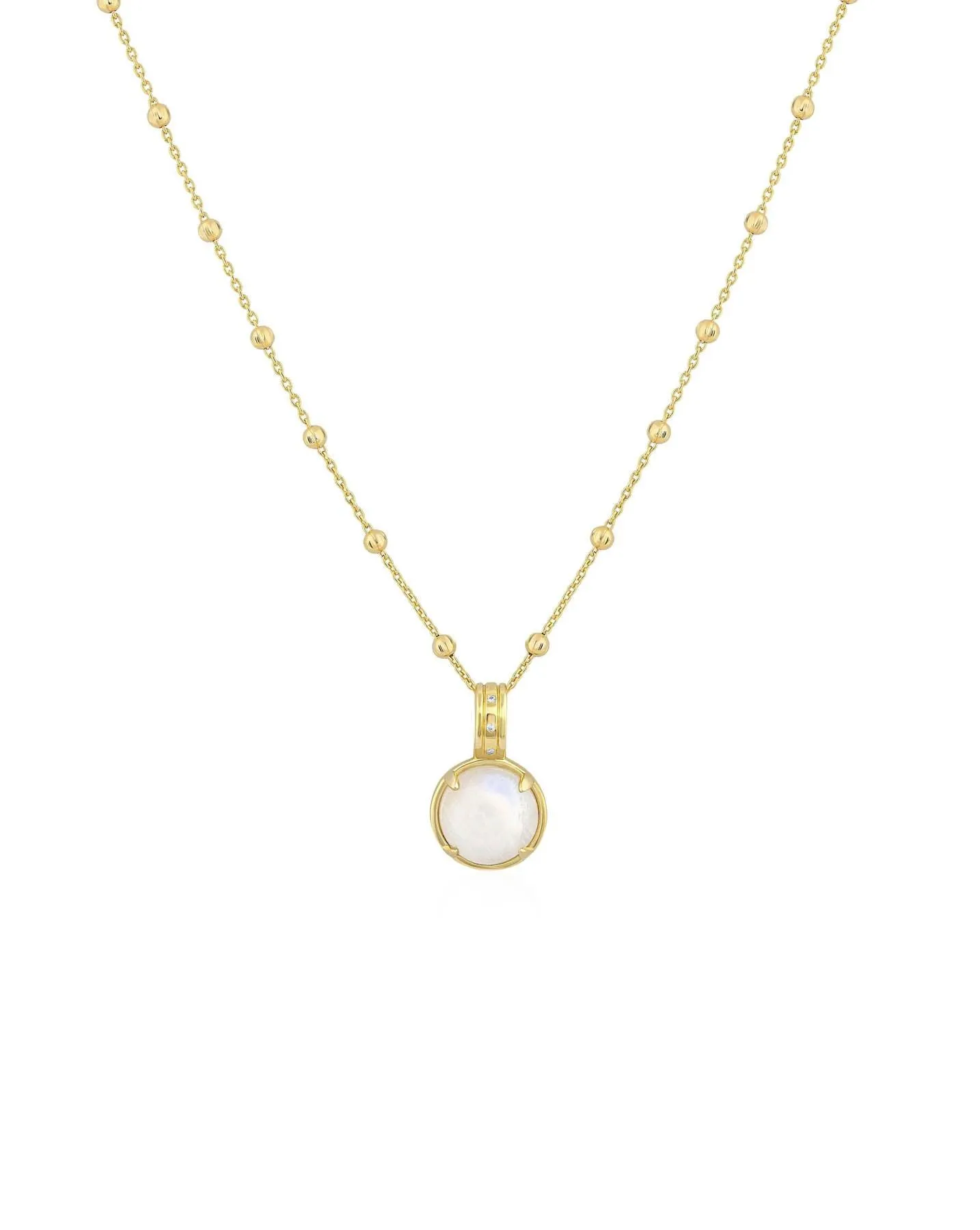 Cabochon Moonstone Necklace