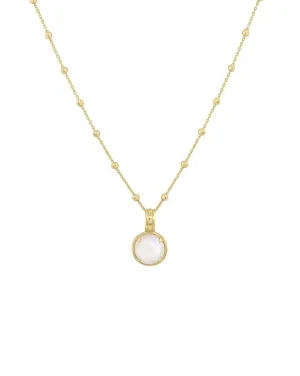 Cabochon Moonstone Necklace