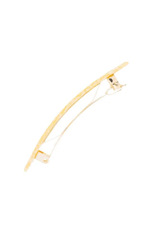 Classic Rectangle Barrette - Straw