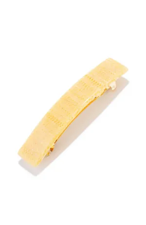 Classic Rectangle Barrette - Straw