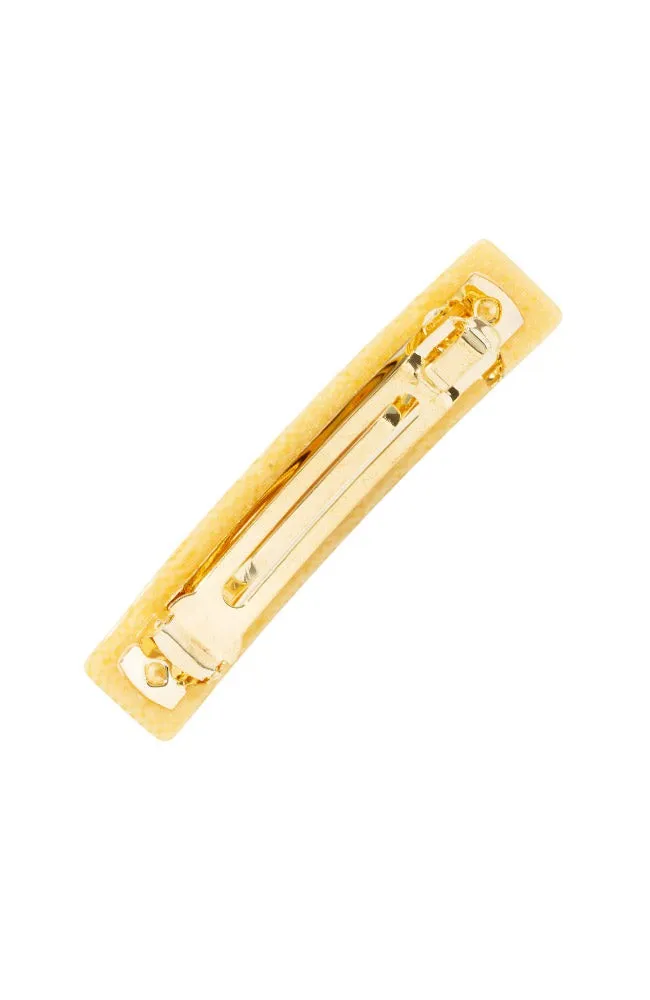 Classic Rectangle Barrette - Straw