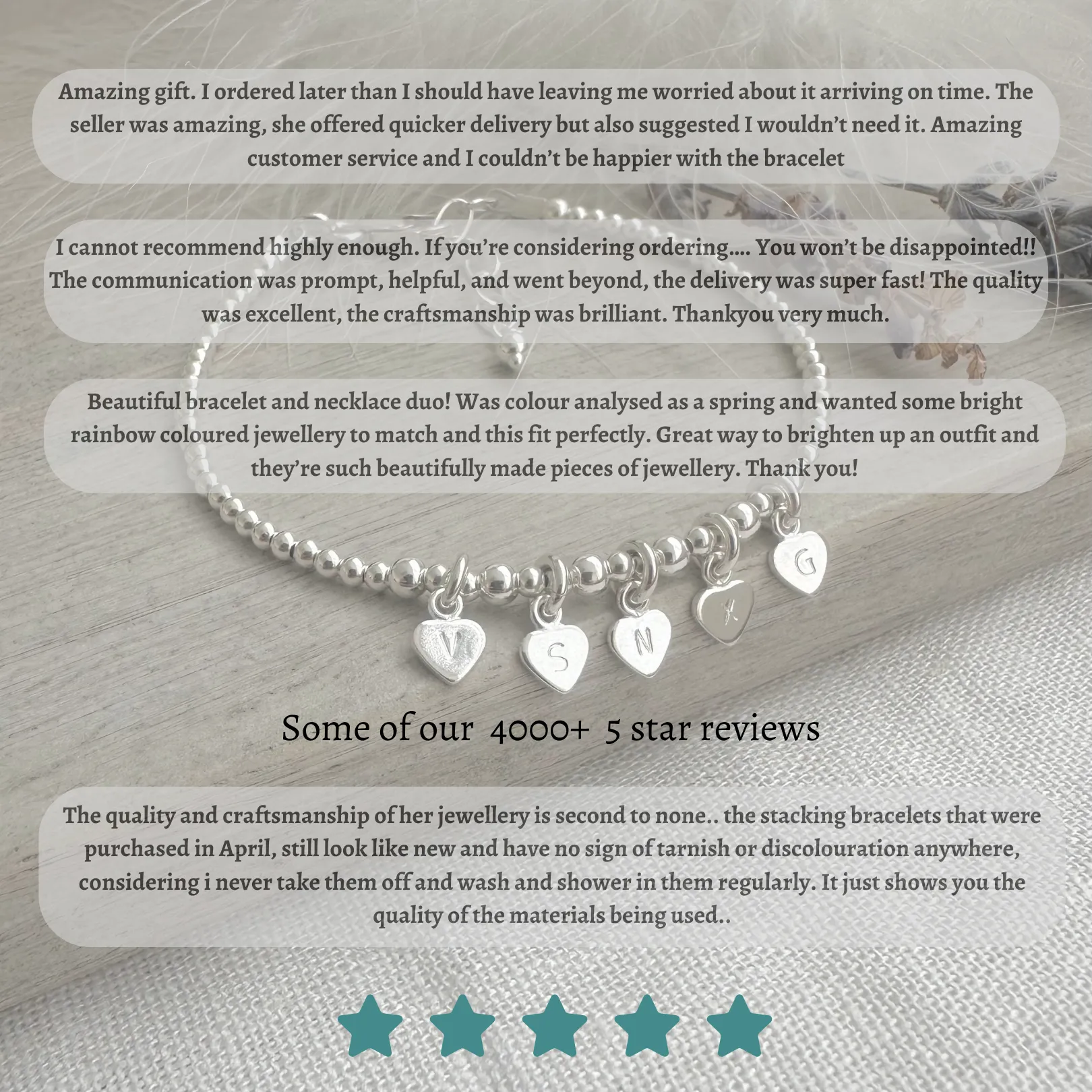 Clear Quartz Bracelet, April Birthstone