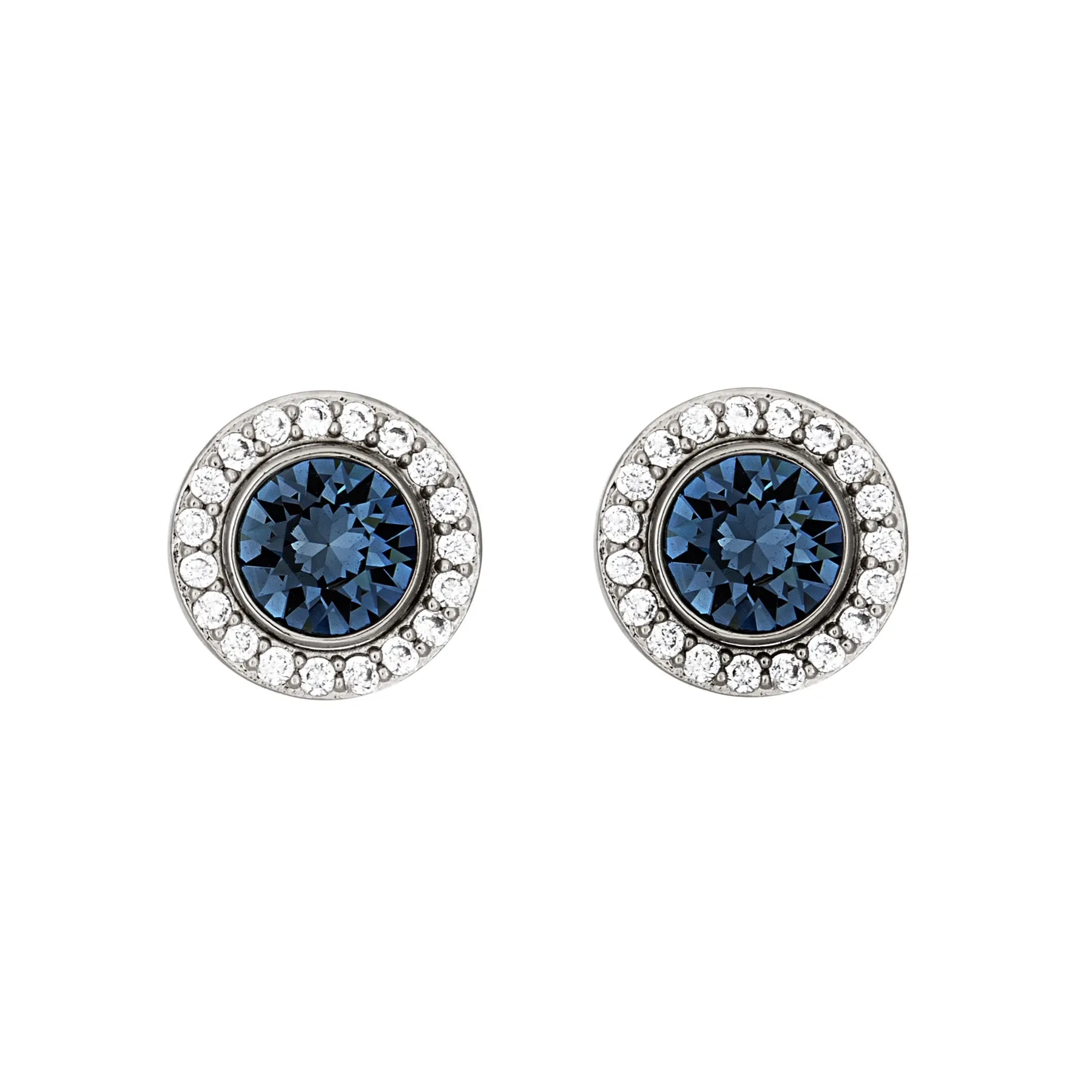Crystal Two-Way Wear Halo Stud Earrings