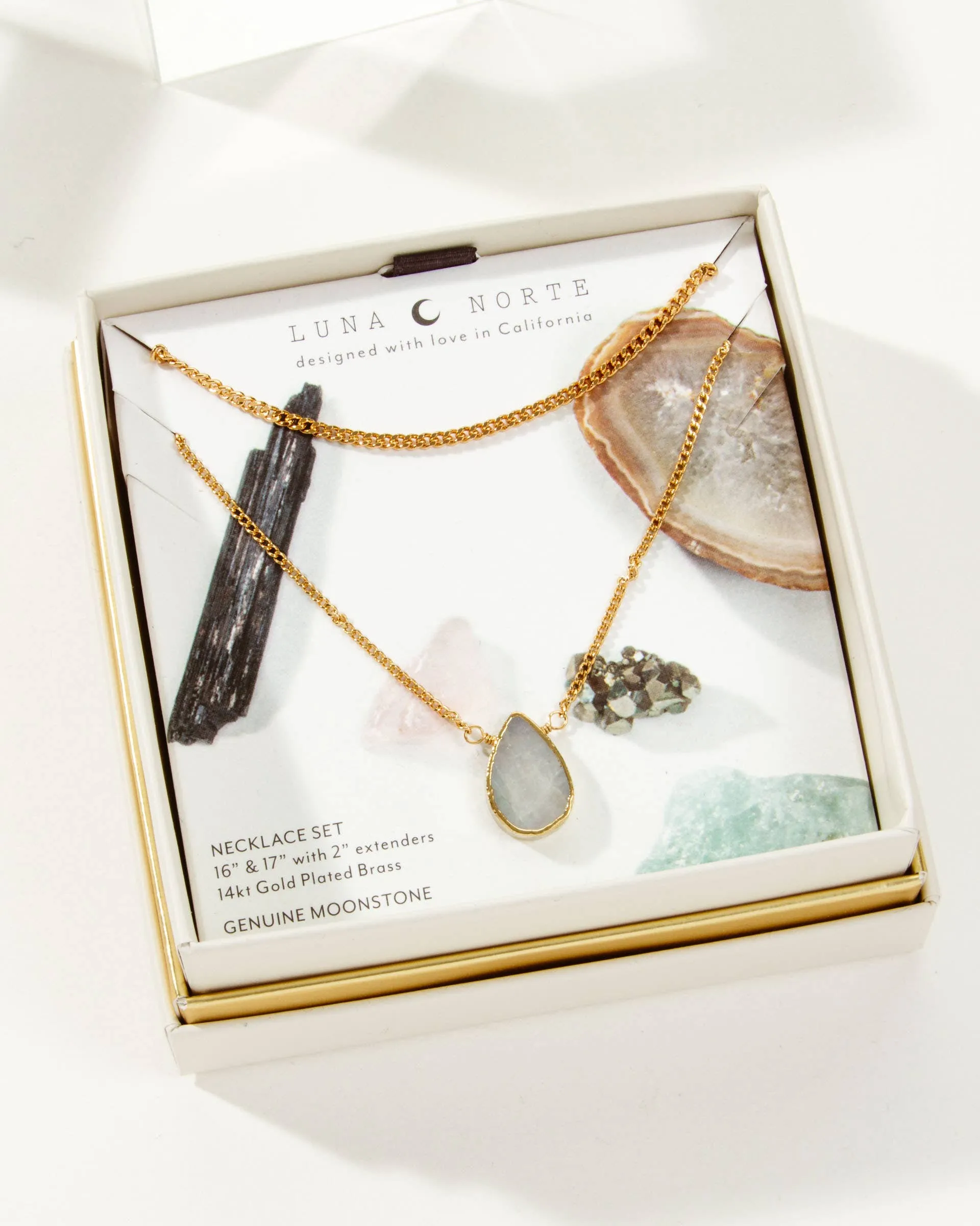 Daily Necklace Set - Moonstone