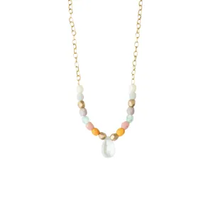 Dainty Moonstone Pastel Necklace