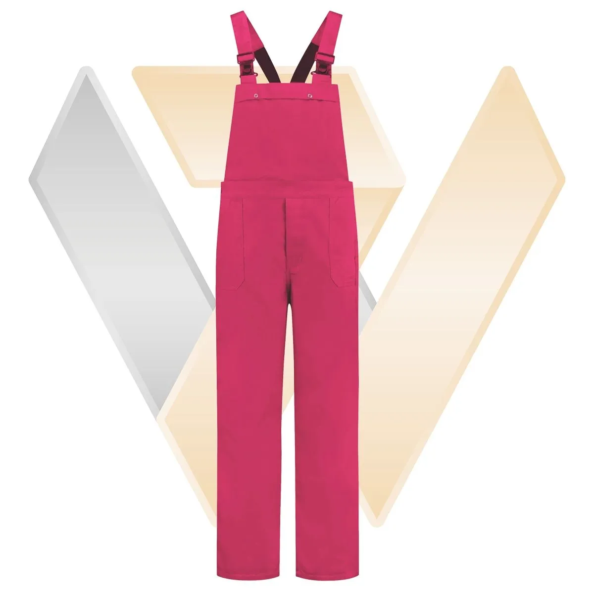 Dungarees&#x20;polyester&#x20;&#x2F;&#x20;cotton&#x20;Wit&#x20;-&#x20;71WorkX&#x20;Wear
