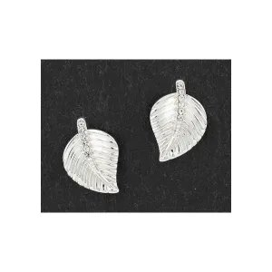 Equilibrium Back To Nature Leaf Stud Earrings