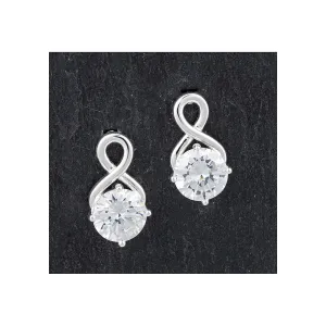 Equilibrium Solitaire Stud Earrings