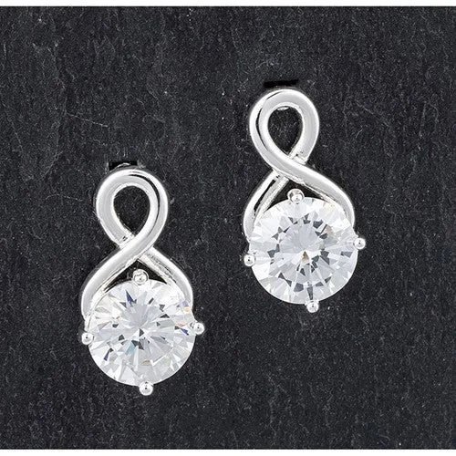 Equilibrium Solitaire Stud Earrings