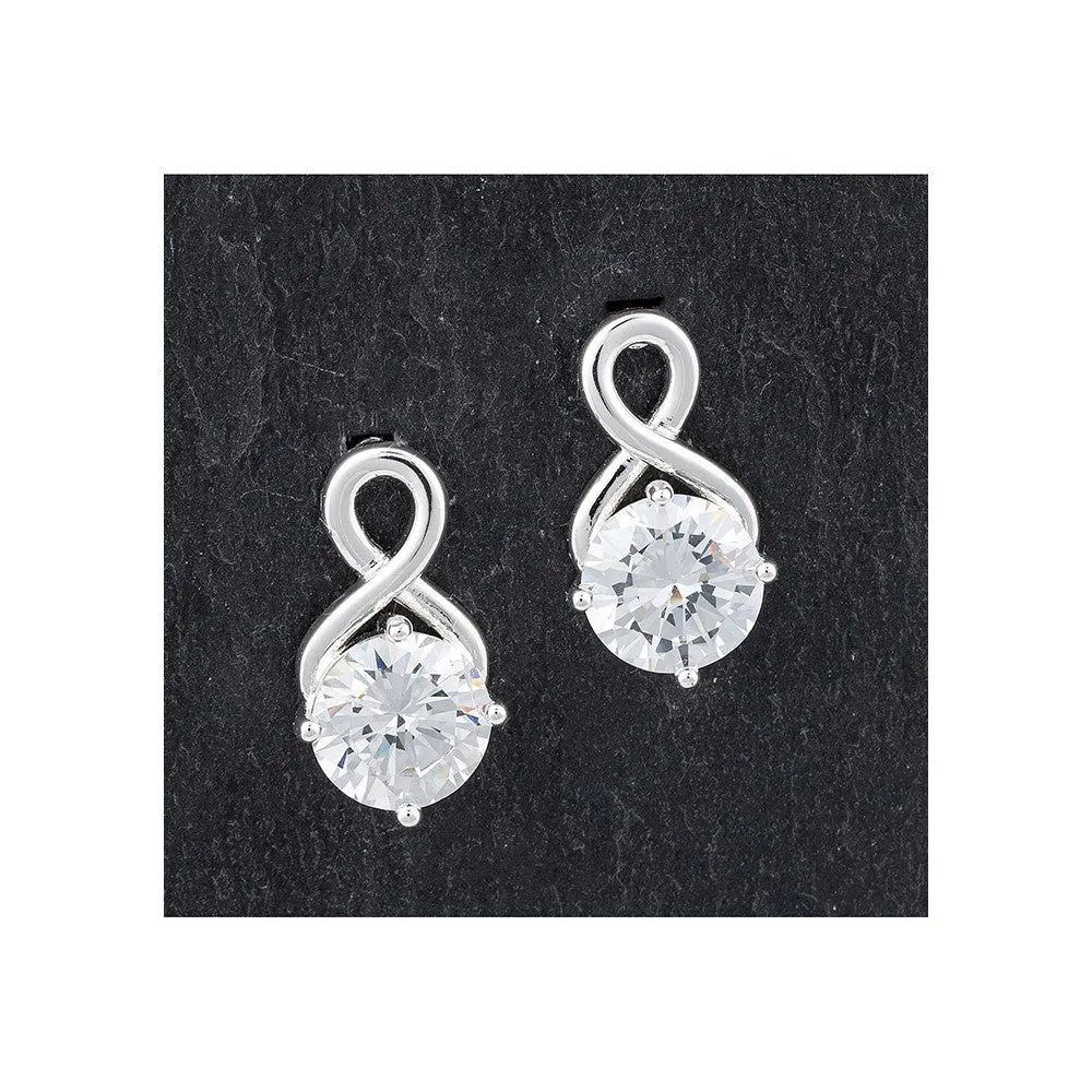 Equilibrium Solitaire Stud Earrings