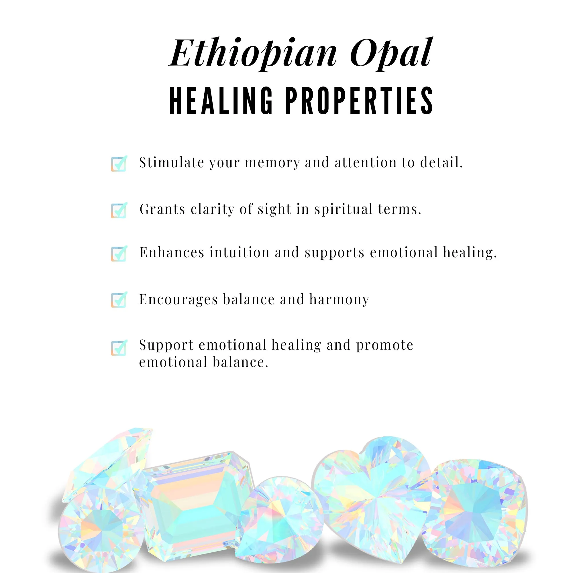 Ethiopian Opal Beaded Ring Set with Moissanite
