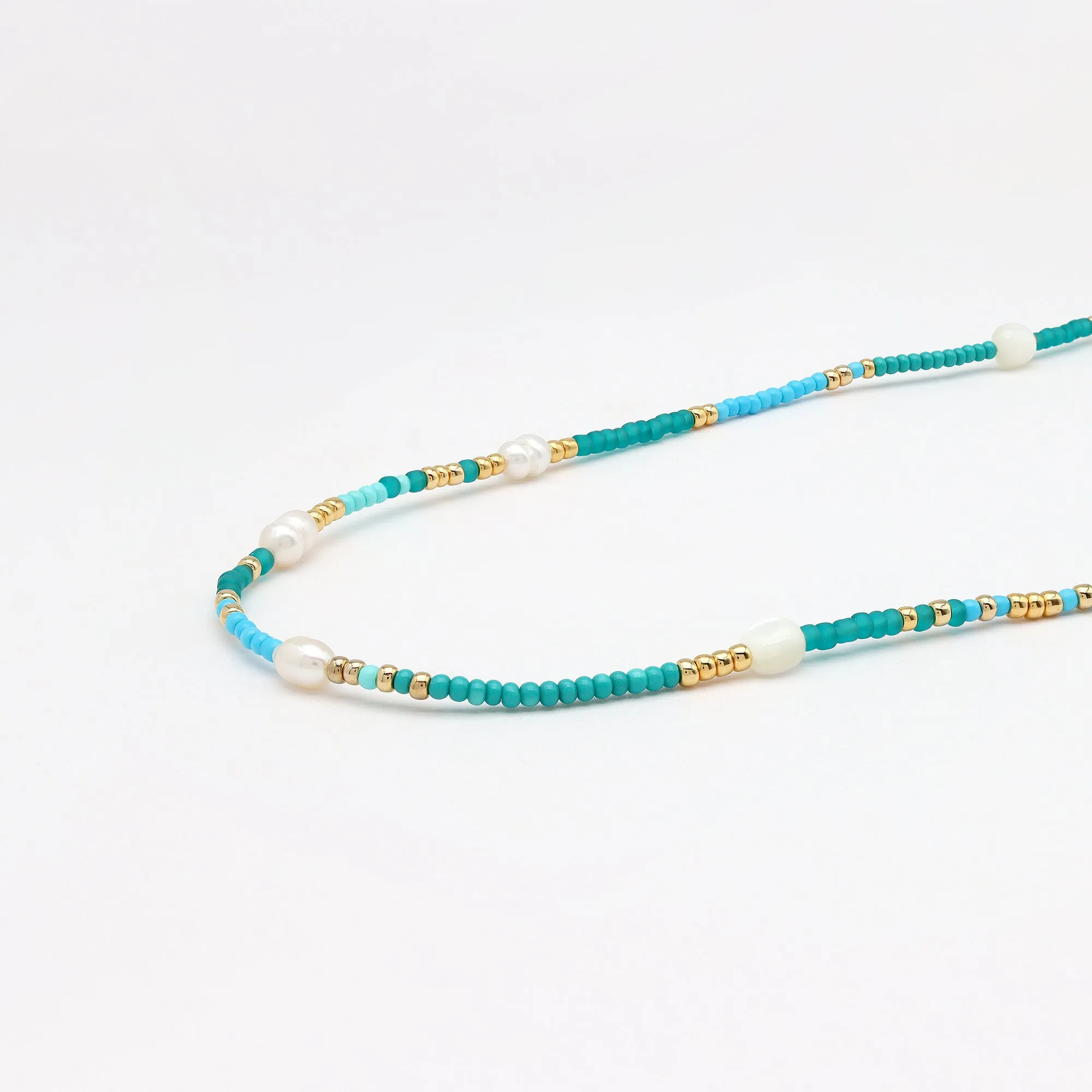 Giada Cinta Pearl Beaded Surf Necklace