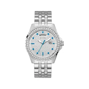 Guess Silver Stainless Steel Watch