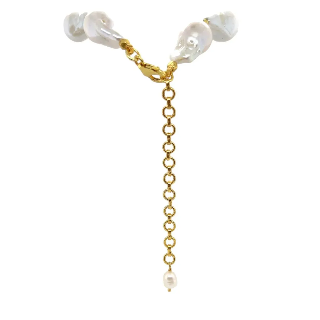 Handmade Baroque Pearl Necklace