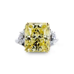 Harlow Barion Radiant Halfmoon Cocktail Ring Fancy Yellow