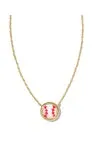 Kendra Scott Gold Baseball Pendant Necklace