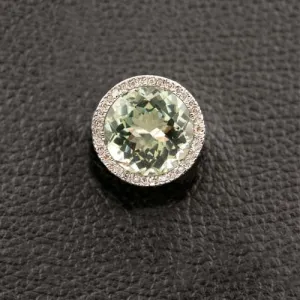 Lemon Quartz & Diamond Ring