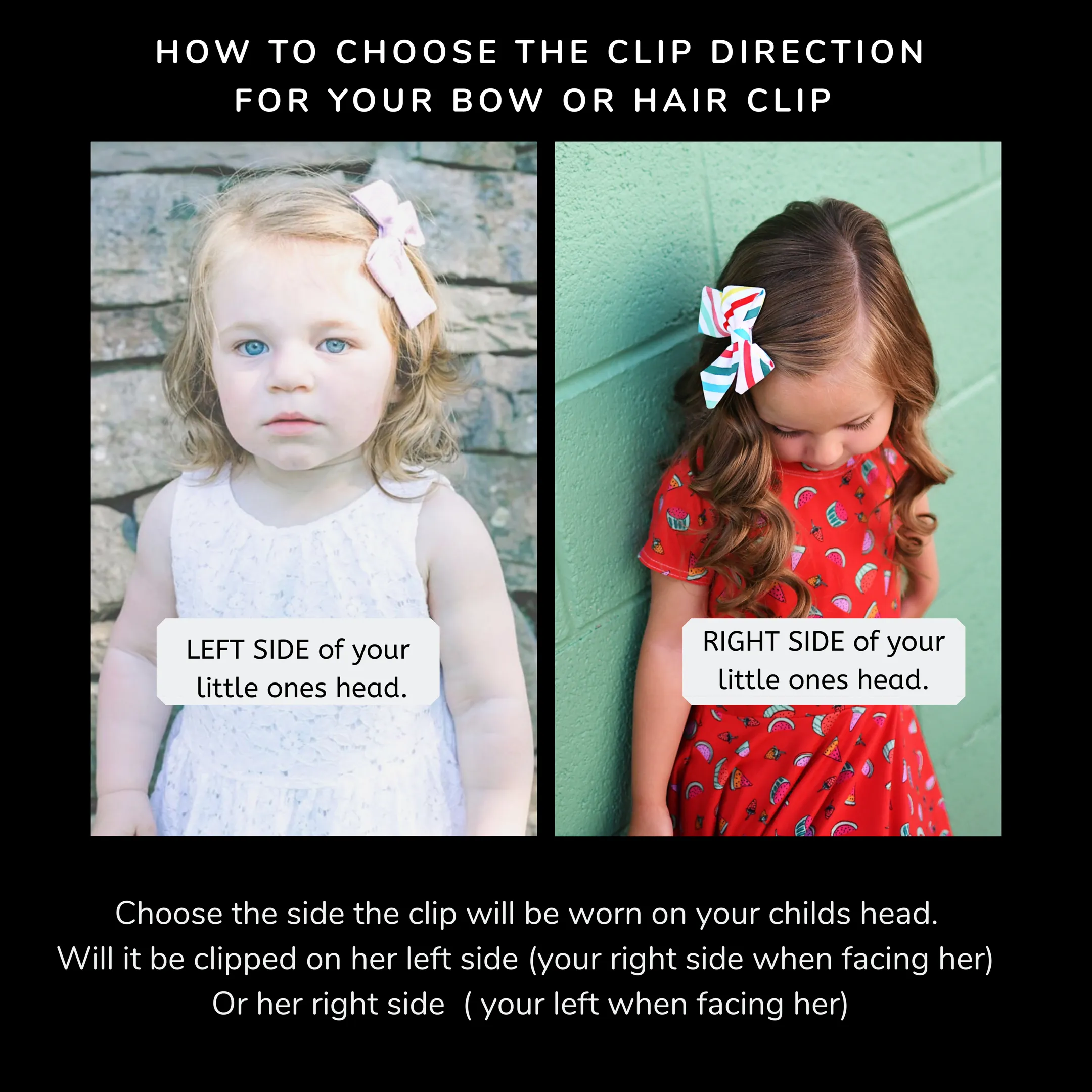 Long Velvet Bow - Barrette or Standard Clip