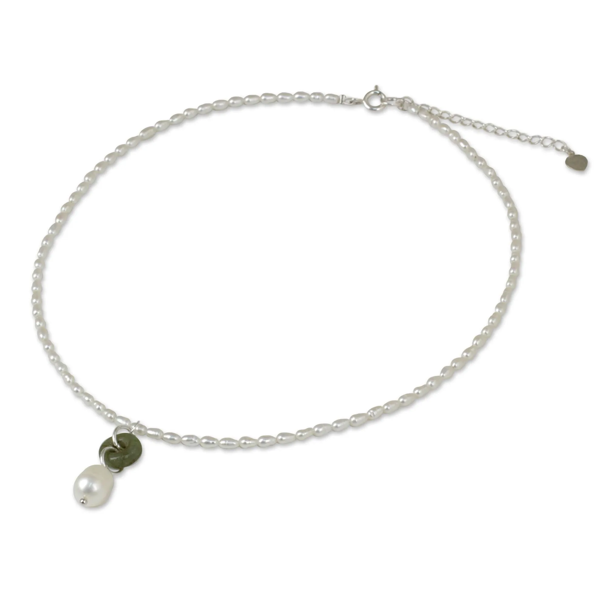Lucky Cycle Pearl Sterling Silver Necklace