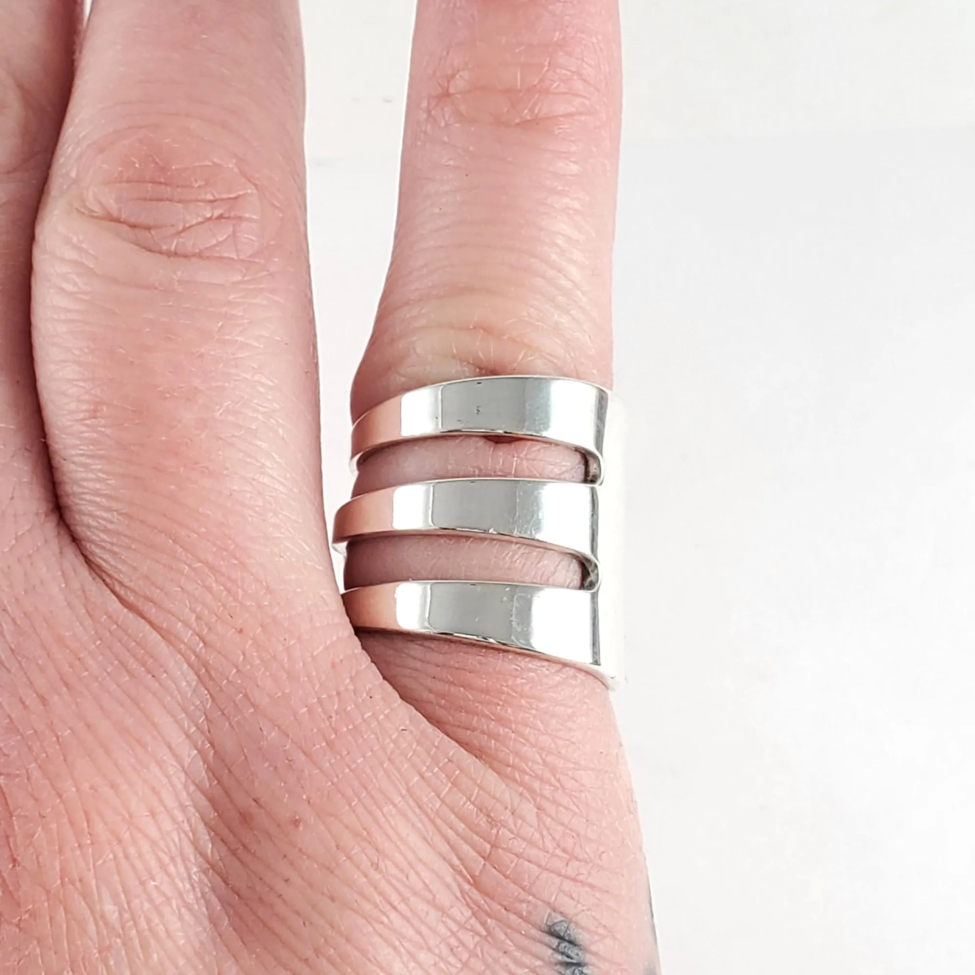 Lunt Eloquence Sterling Silver Cocktail Fork Ring