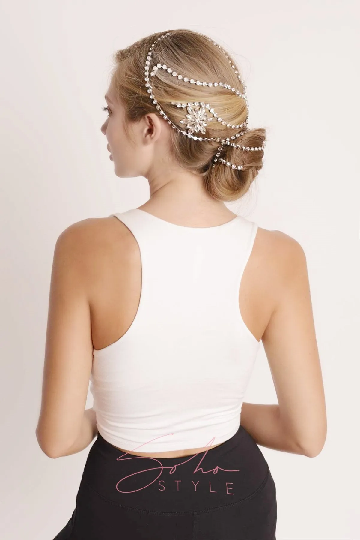 Marquise-Cut Rhinestone Barrette