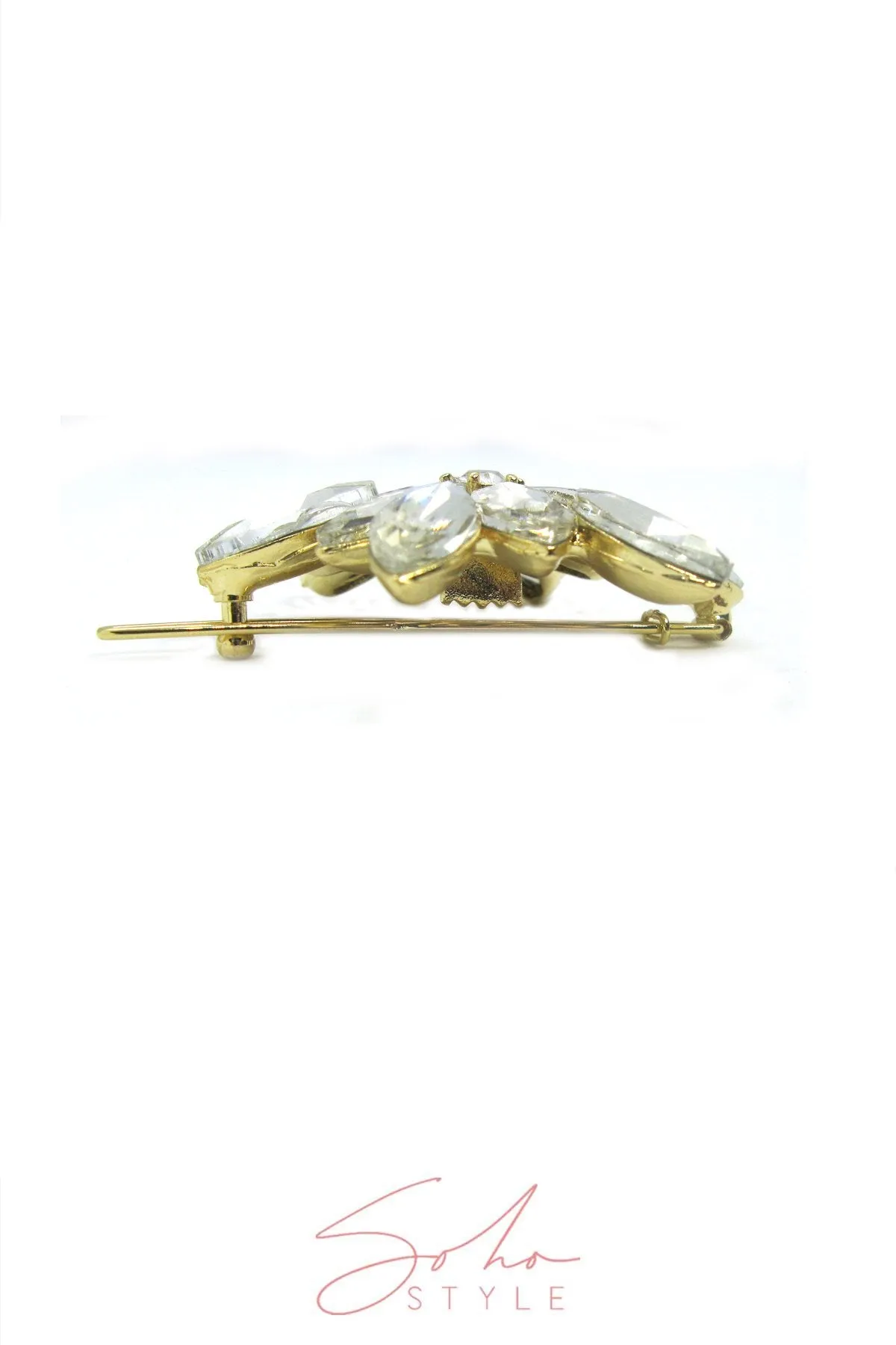 Marquise-Cut Rhinestone Barrette
