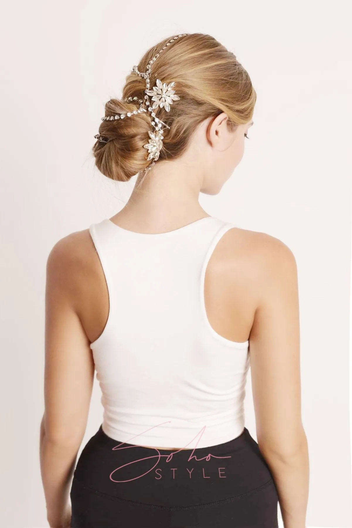 Marquise-Cut Rhinestone Barrette