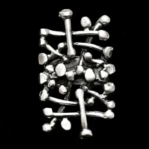 Matrix Antique Pewter Adjustable Ring