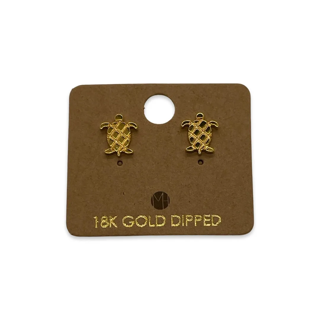 MH Honu (Turtle) Stud Earrings