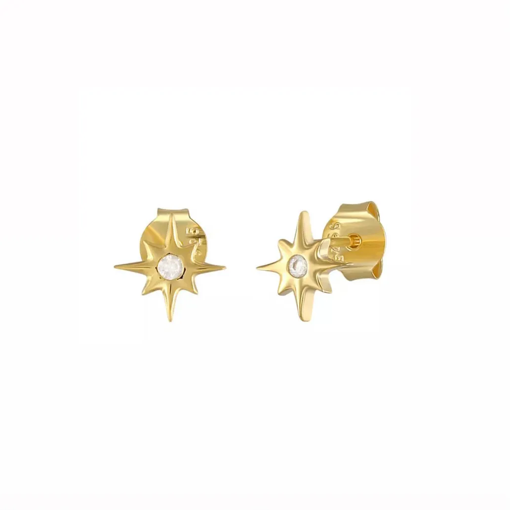 Mini Crystal Star Studs