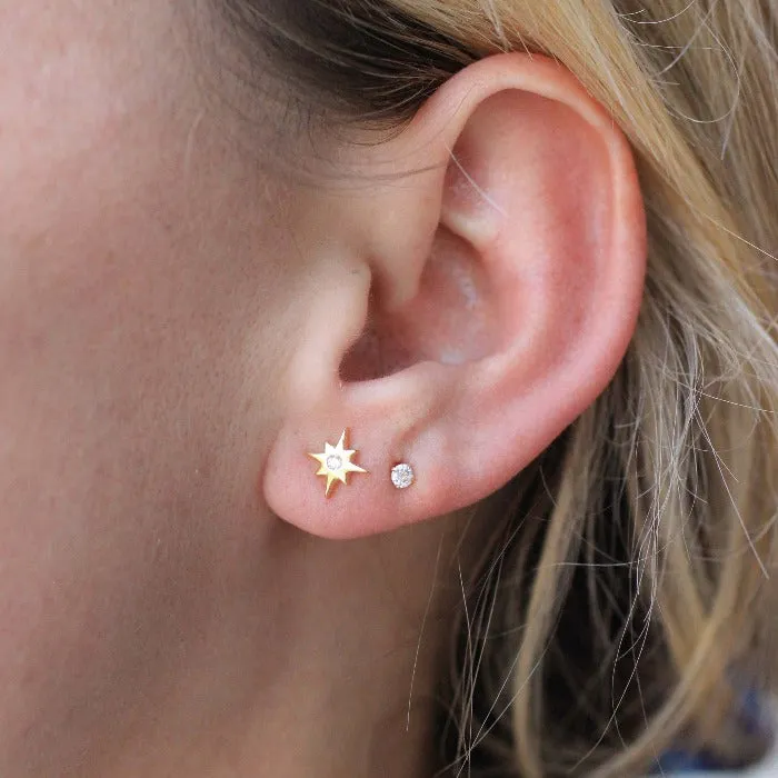 Mini Crystal Star Studs