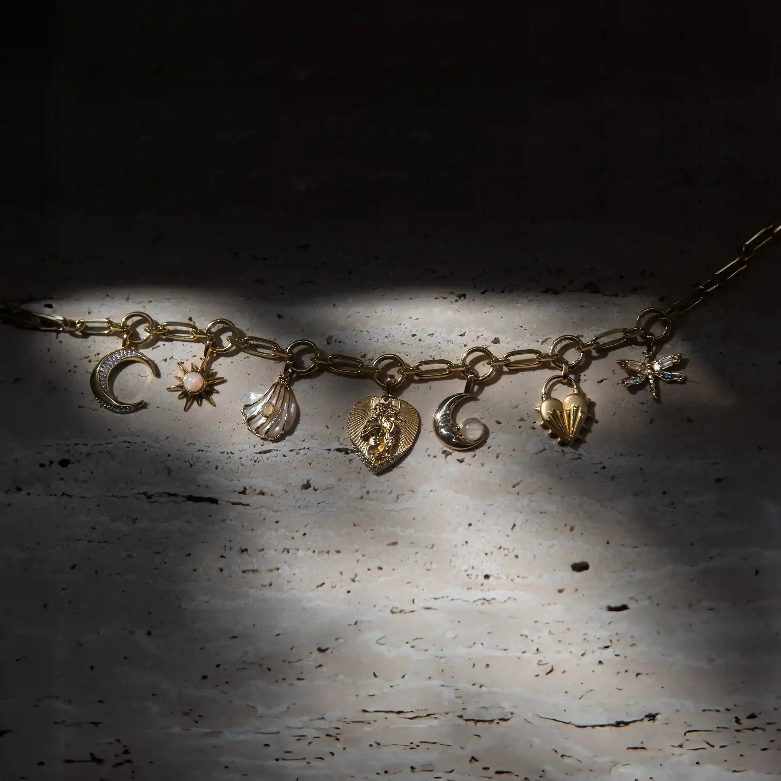 Moon Phase Charm Necklace