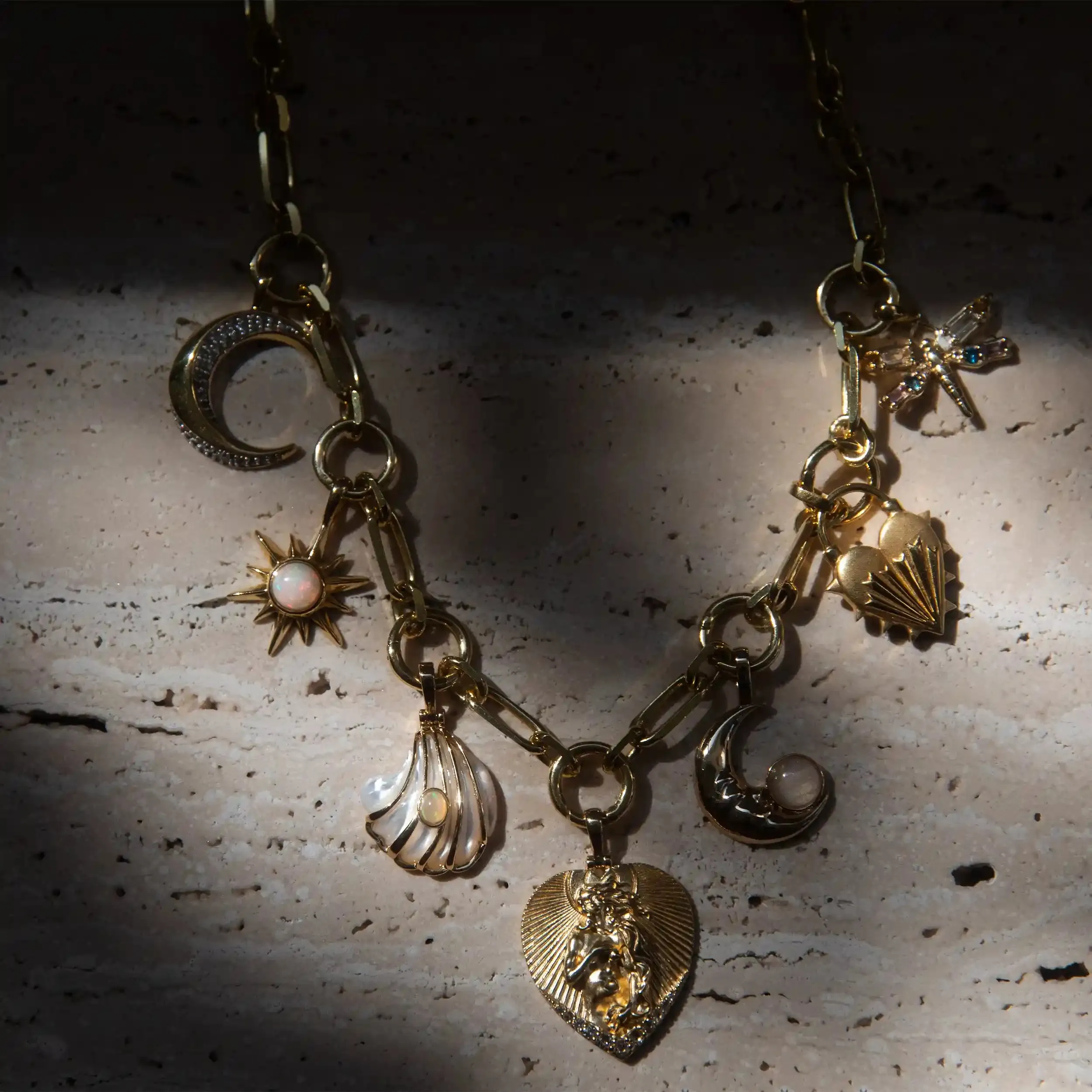 Moon Phase Charm Necklace