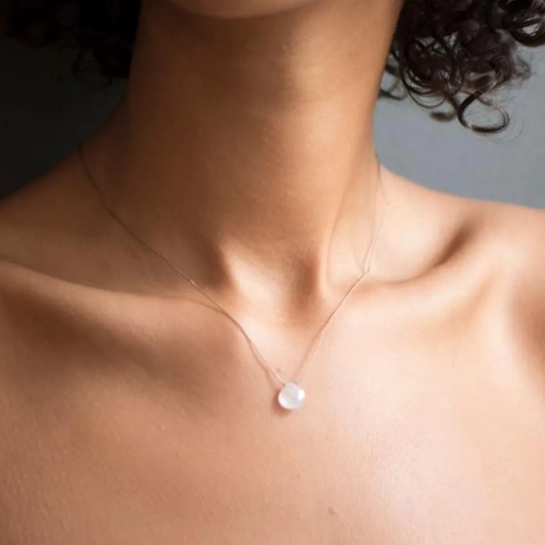 Moonstone Teardrop Necklace