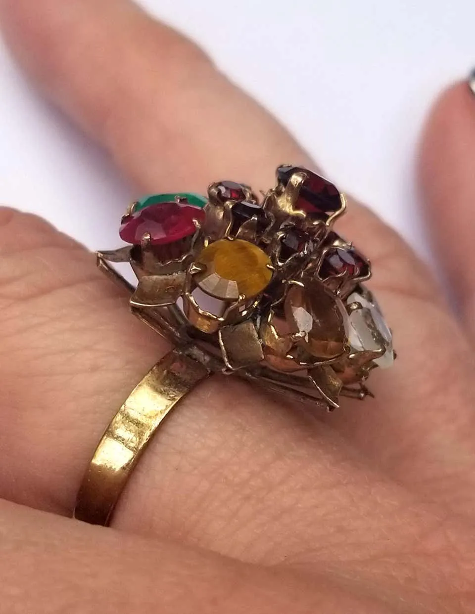 Multi Gemstone Ring