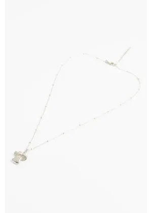 My Doris - Silver Pearl and Moonstone Mushroom Necklace